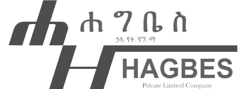 HAGBES Private Limited Company logo with Ethiopian script above and company name below. Trusted partner for Islamic Donate Charity.